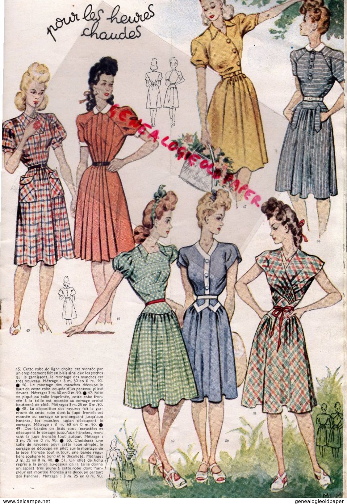 REVUE MODES & TRAVAUX-AVRIL 1943-N° 530- CHAPEAU LEGROUX- - Fashion