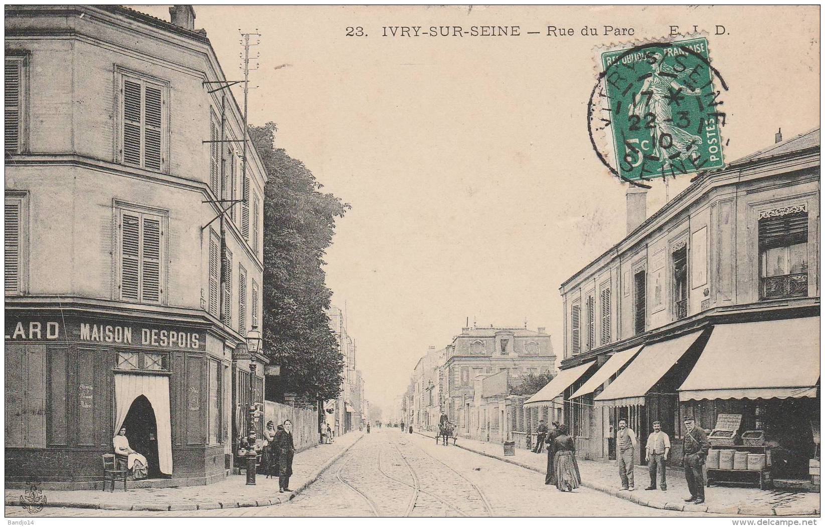 Ivry Sur Seine - Rue Du Parc- Scan Recto-verso - Laguiole