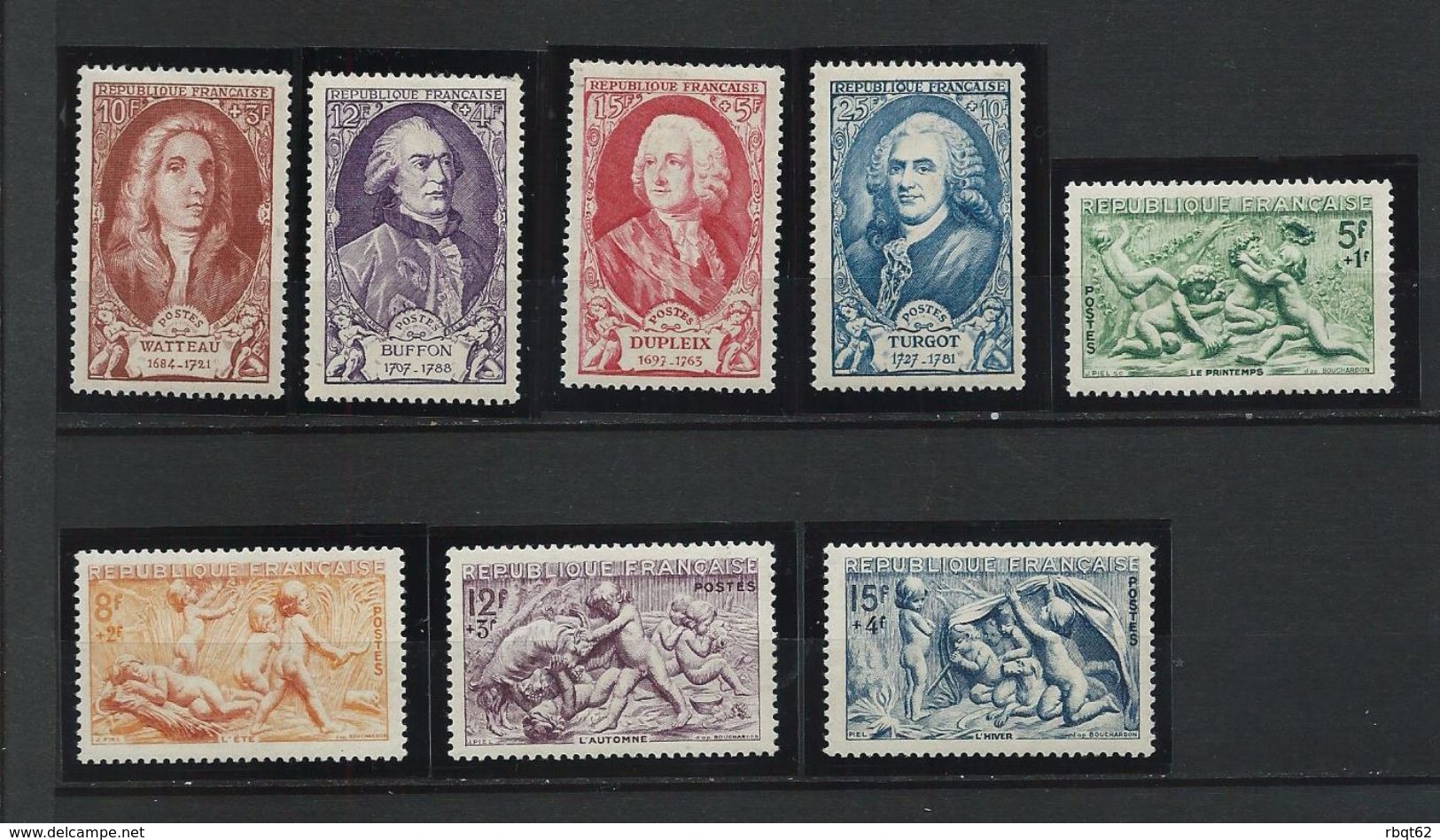 FRANCE - ANNEE COMPLETE 1949 - 46 Timbres Neufs Luxe** Du N° 823 Au N° 862. Voir Descriptif. - 1940-1949