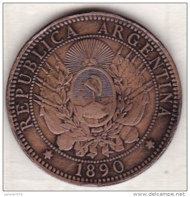 ARGENTINE / TUCUMAN. DOS CENTAVOS 1890. BRONZE - Argentine