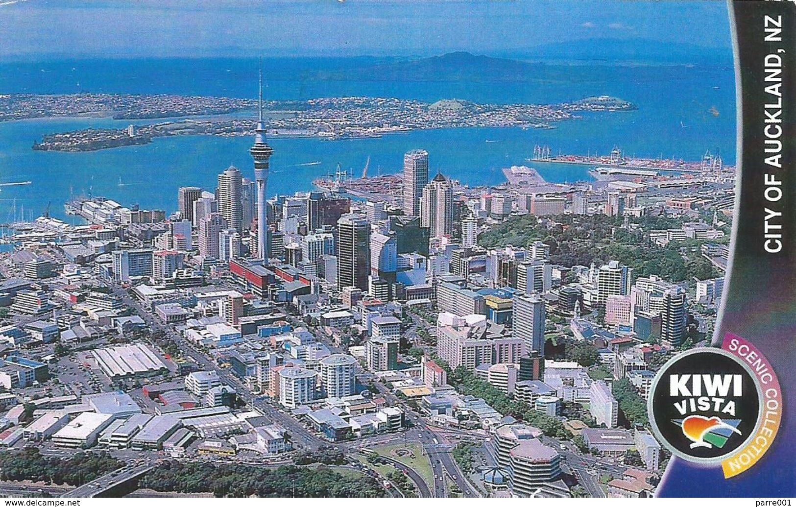 New Zealand 2010 Auckland Mountains Bay Viewcard - Cartas & Documentos