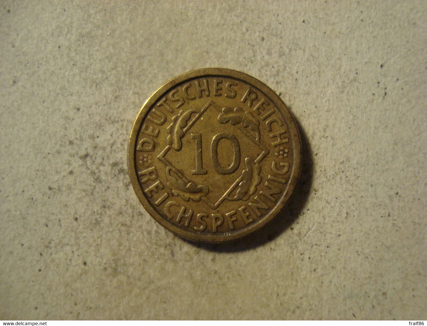 MONNAIE ALLEMAGNE 10 REICHSPFENNIG 1925 A - 10 Rentenpfennig & 10 Reichspfennig