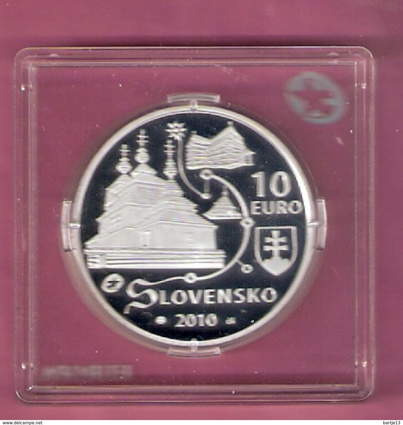 SLOWAKIJE 10 EURO 2010 SILVER PROOF UNESCO WORLD HERITAGE  - SCRATCHES ONLY ON CAPSEL - Slowakei