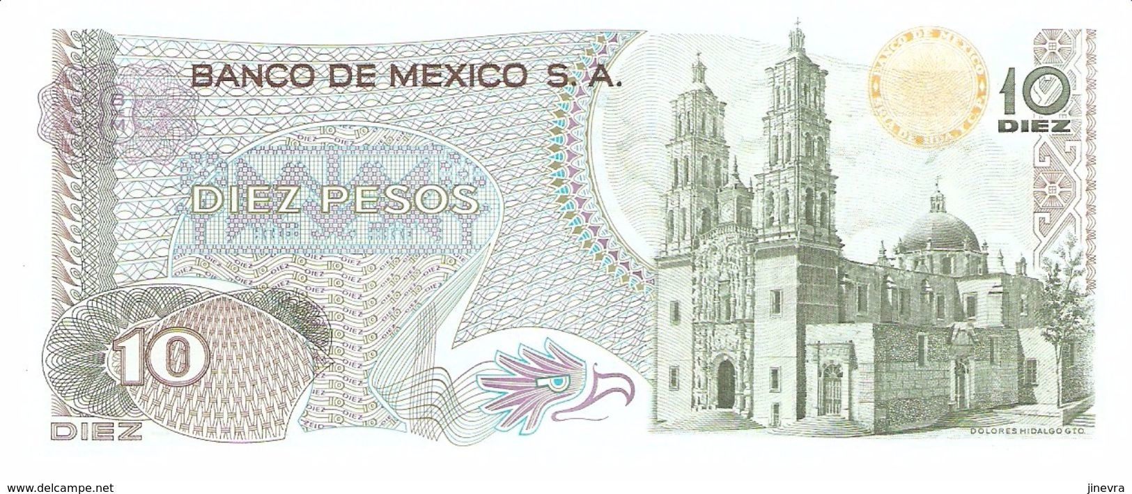 MEXICO 10 PESOS 1971 PICK 63d UNC - Mexique