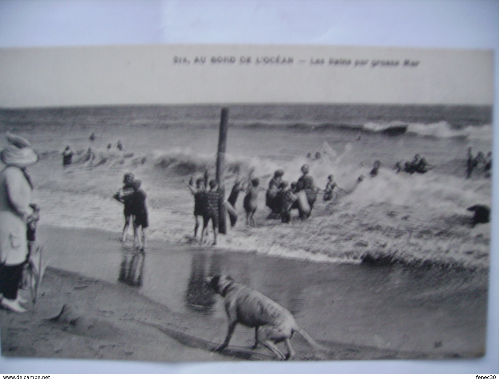 44 Au Bord De L'océan Les Bains Par Grosse Mer - Other & Unclassified