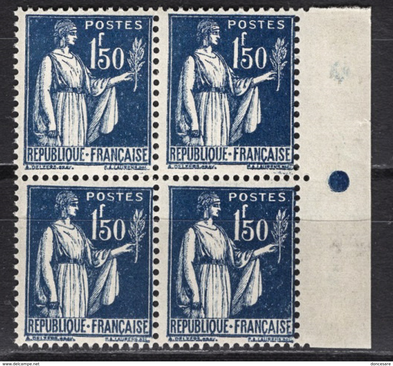 FRANCE 1932 - BLOC DE 4 TP  Y.T. N° 288 - NEUFS**- /B27 - Ongebruikt