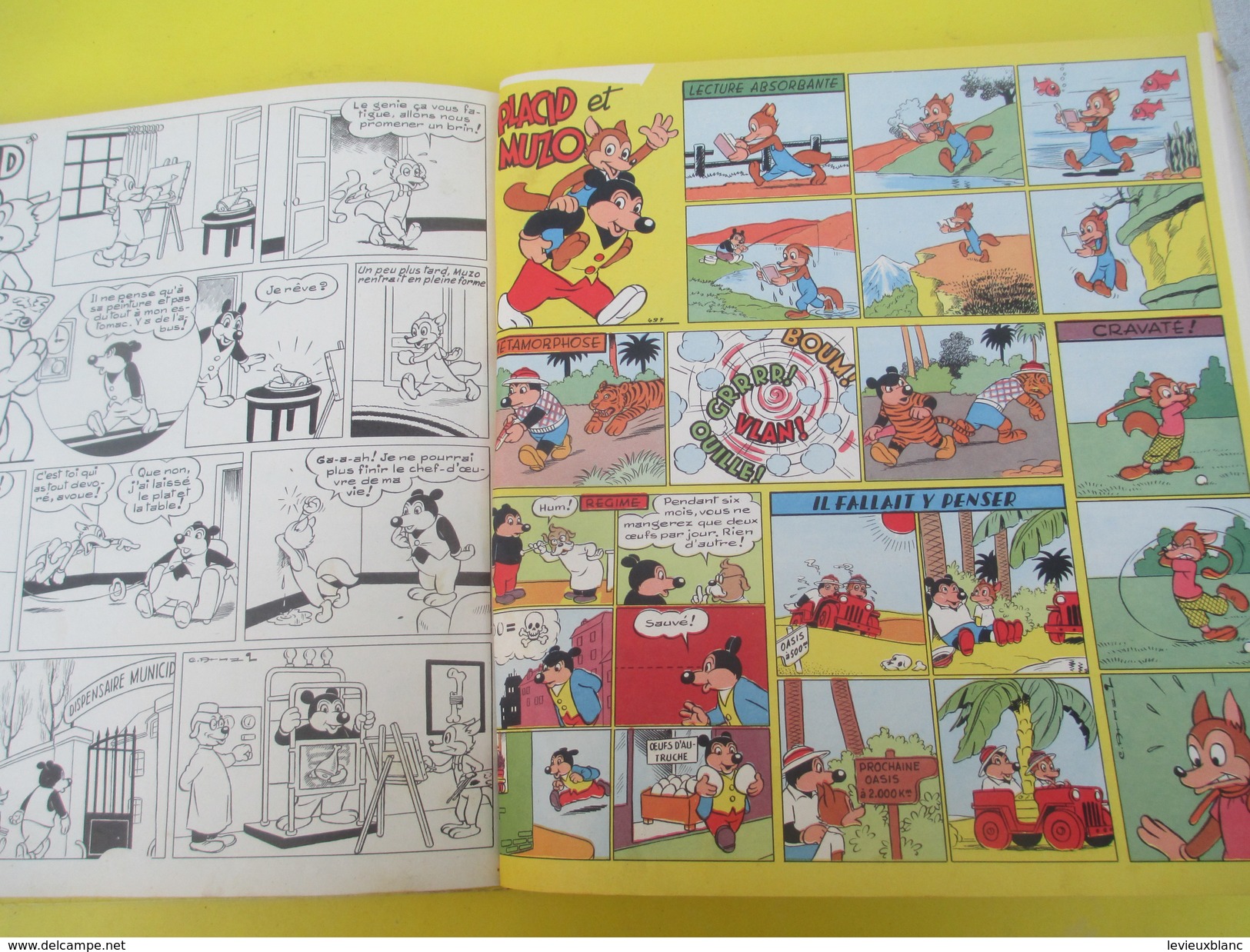 BD /Collection VAILLANT/ Paris / Les Aventures de PLACID et MUZO/.Album/ Vers 1950       BD114