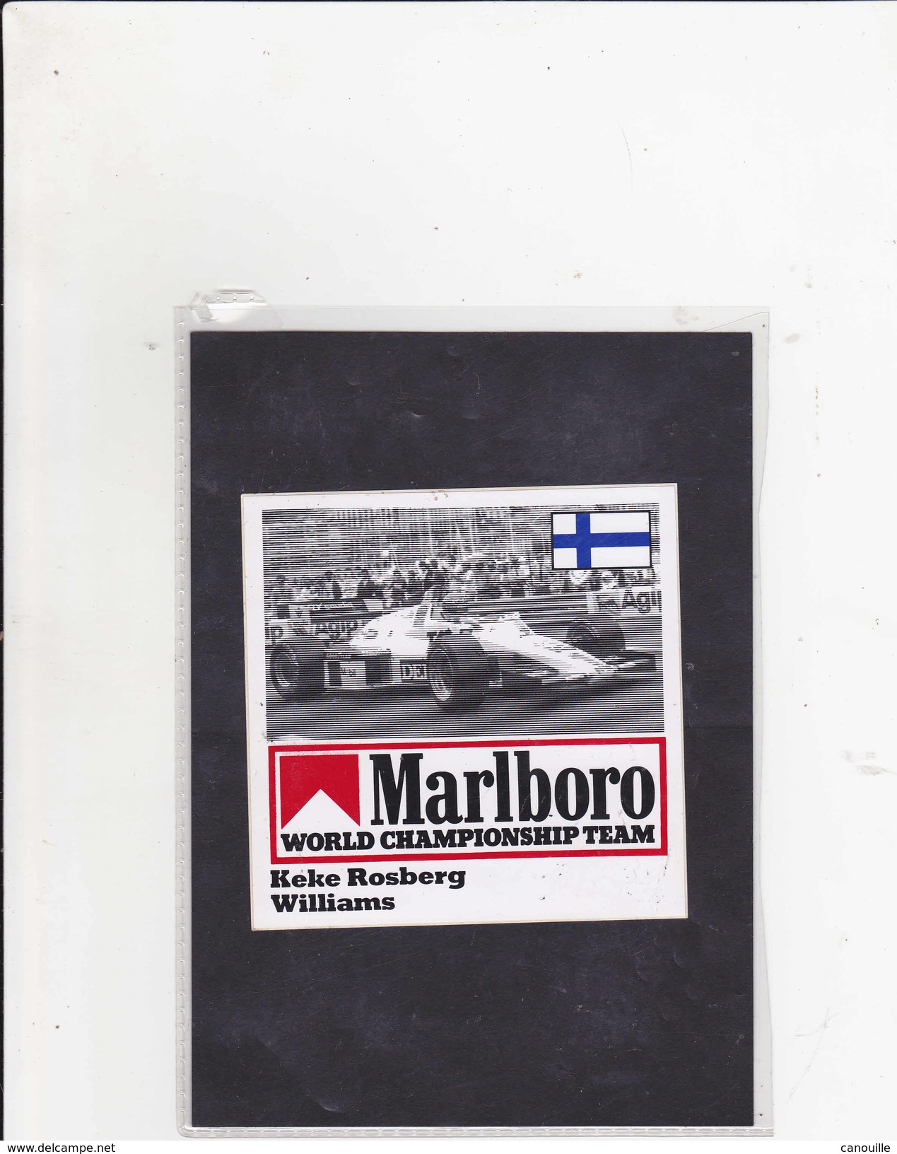 Sticker Marlboro - Keke Rosberg - Williams - Car Racing - F1