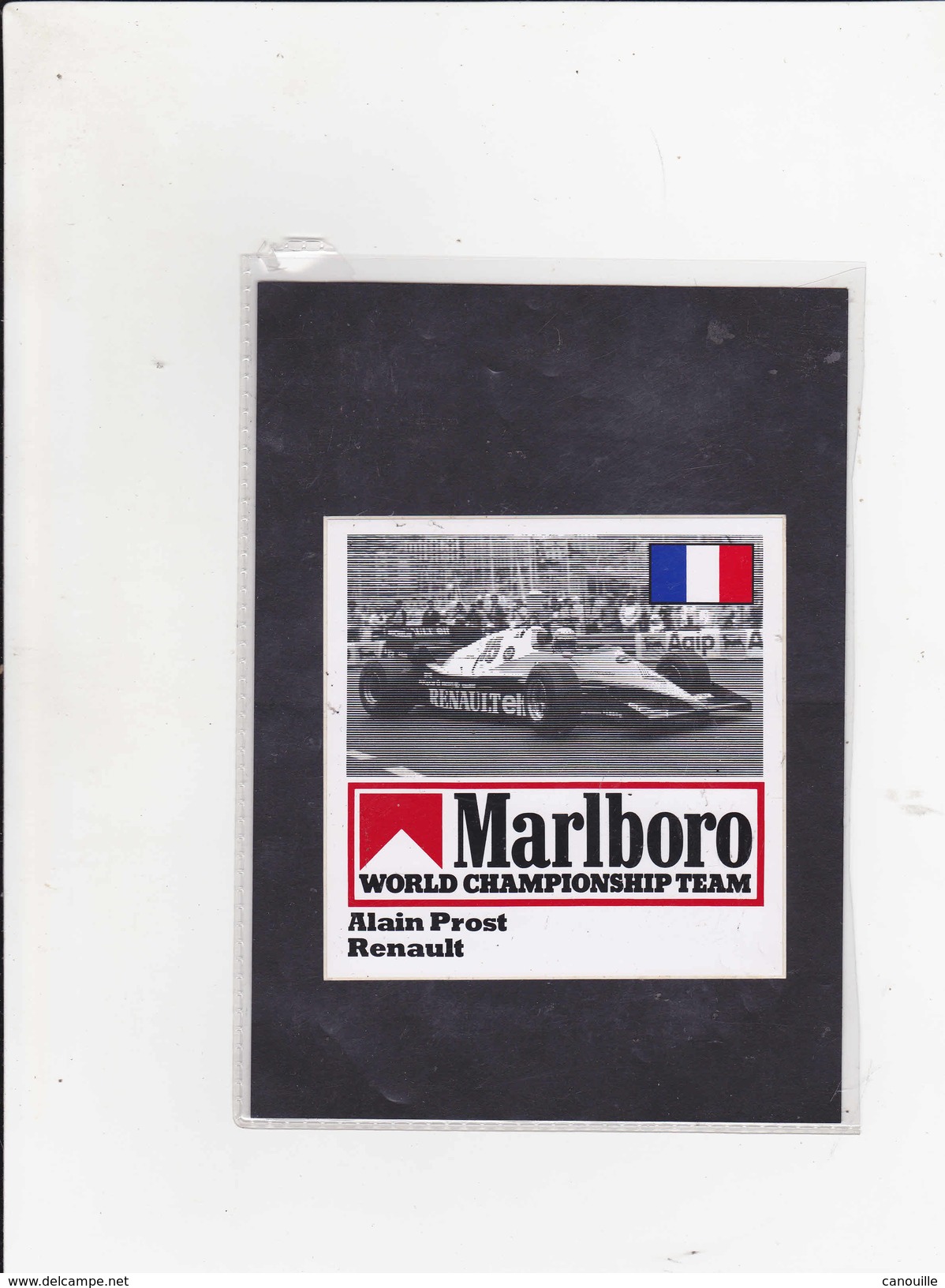 Sticker Marlboro - Alain Prost - Renault - Autorennen - F1