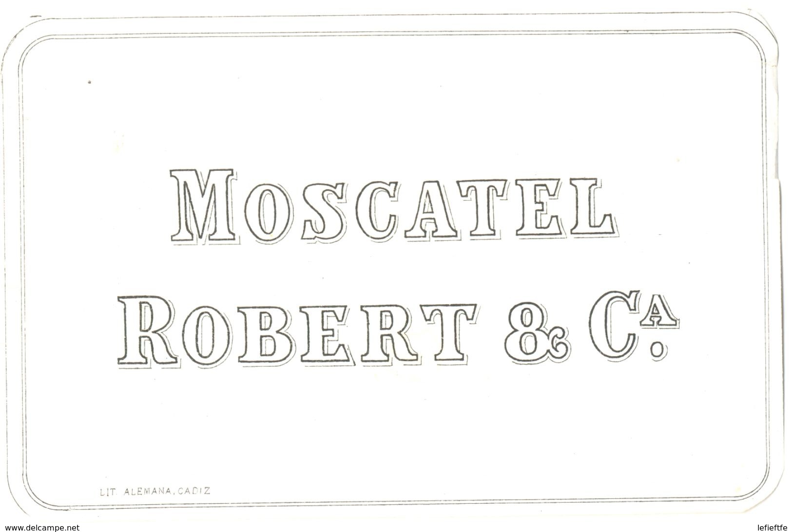 1381 - Espagne - Andalousie - Moscatel Robert & Ca. - Autres & Non Classés