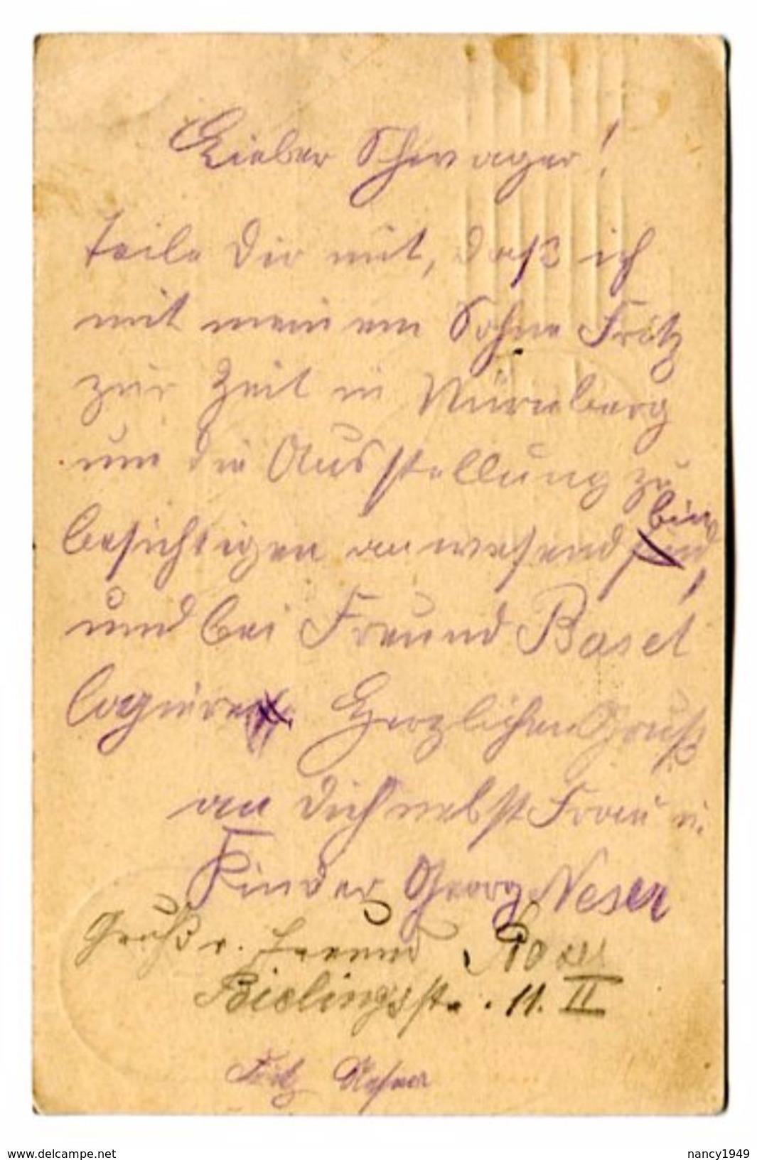 Postkarte  1906 - Briefe U. Dokumente