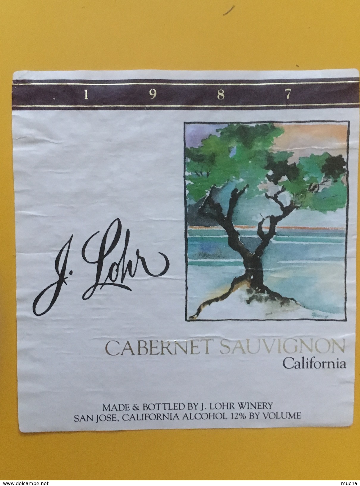 5538 - Cabernet Sauvignon California 1987 J.Lohr - Autres & Non Classés