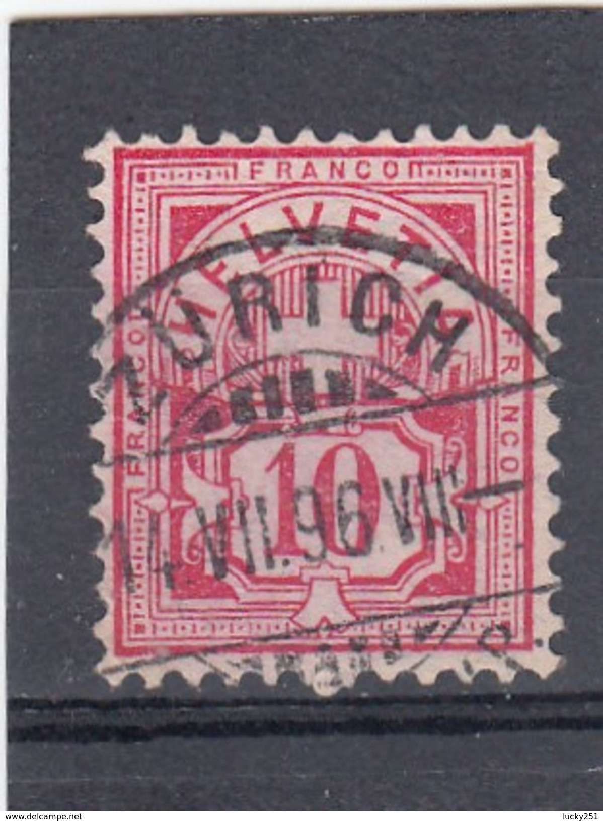 Suisse - Armoiries, Y.T 67 - Obl. Zurich 14/07/1896 - Used Stamps