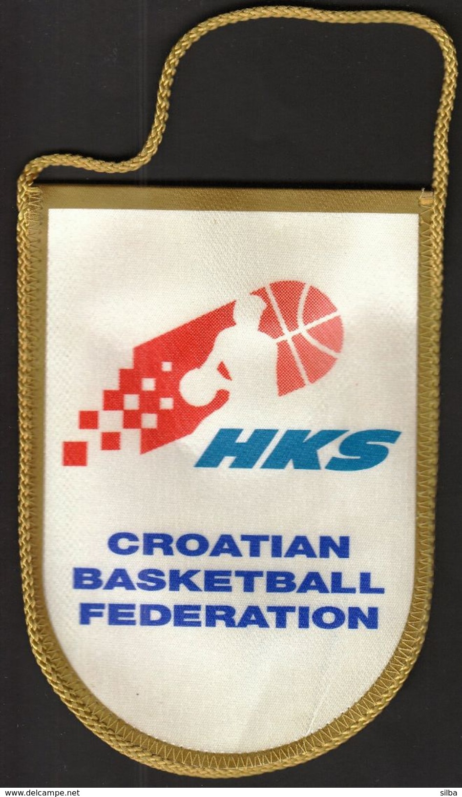 Basketball / Flag, Pennant / Croatia / Croatian Basketball Federation / HKS - Apparel, Souvenirs & Other