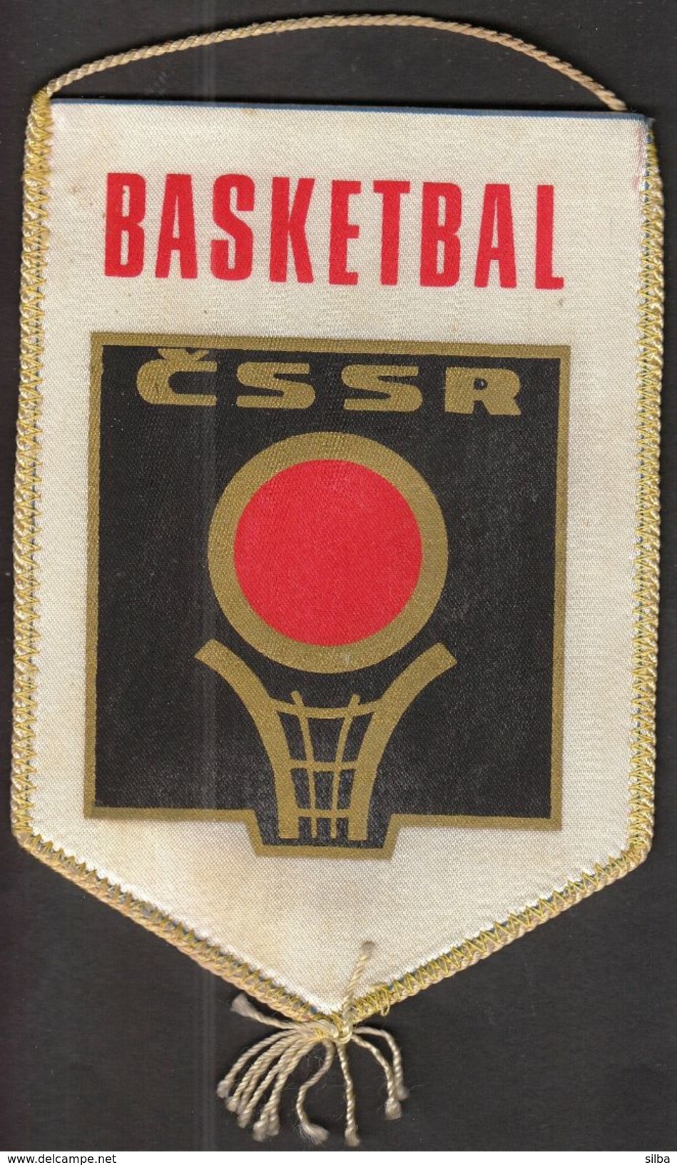 Basketball / Flag, Pennant / Czechoslovakia / Czechoslovak Basketball Federation - Abbigliamento, Souvenirs & Varie