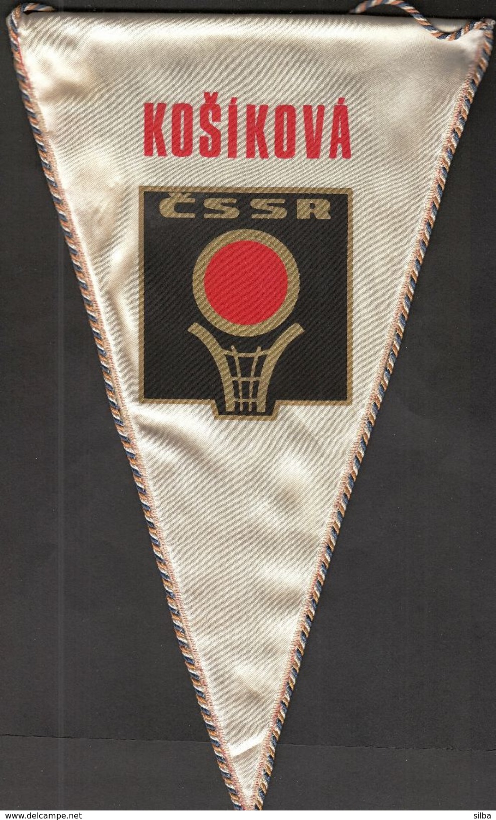 Basketball / Flag, Pennant / Czechoslovakia / Czechoslovak Basketball Federation - Abbigliamento, Souvenirs & Varie