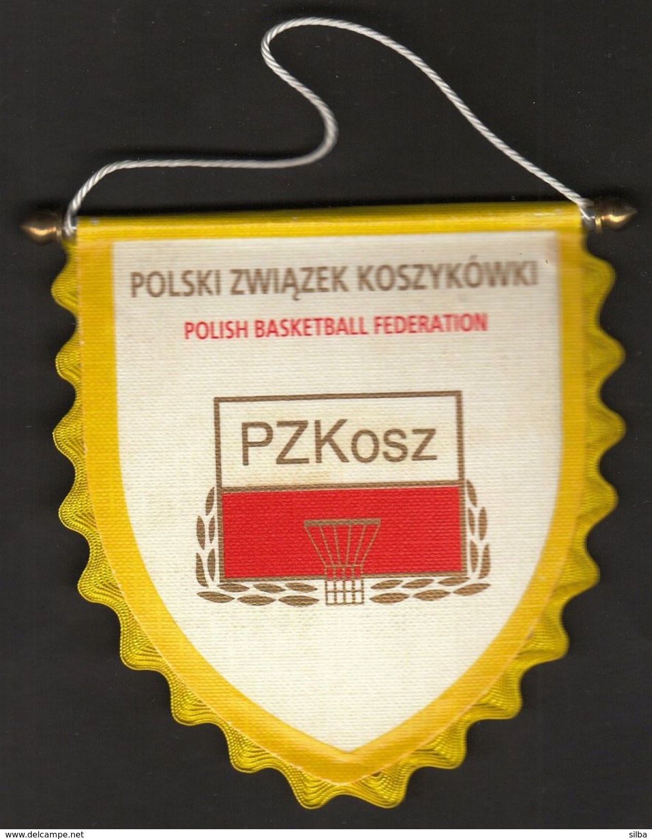 Basketball / Flag, Pennant / Poland / Polish Basketball Federation - Abbigliamento, Souvenirs & Varie