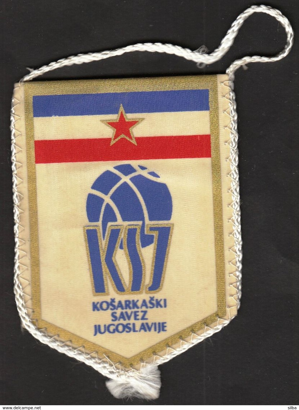 Basketball / Flag, Pennant / Yugoslavia Basketball Federation - Habillement, Souvenirs & Autres