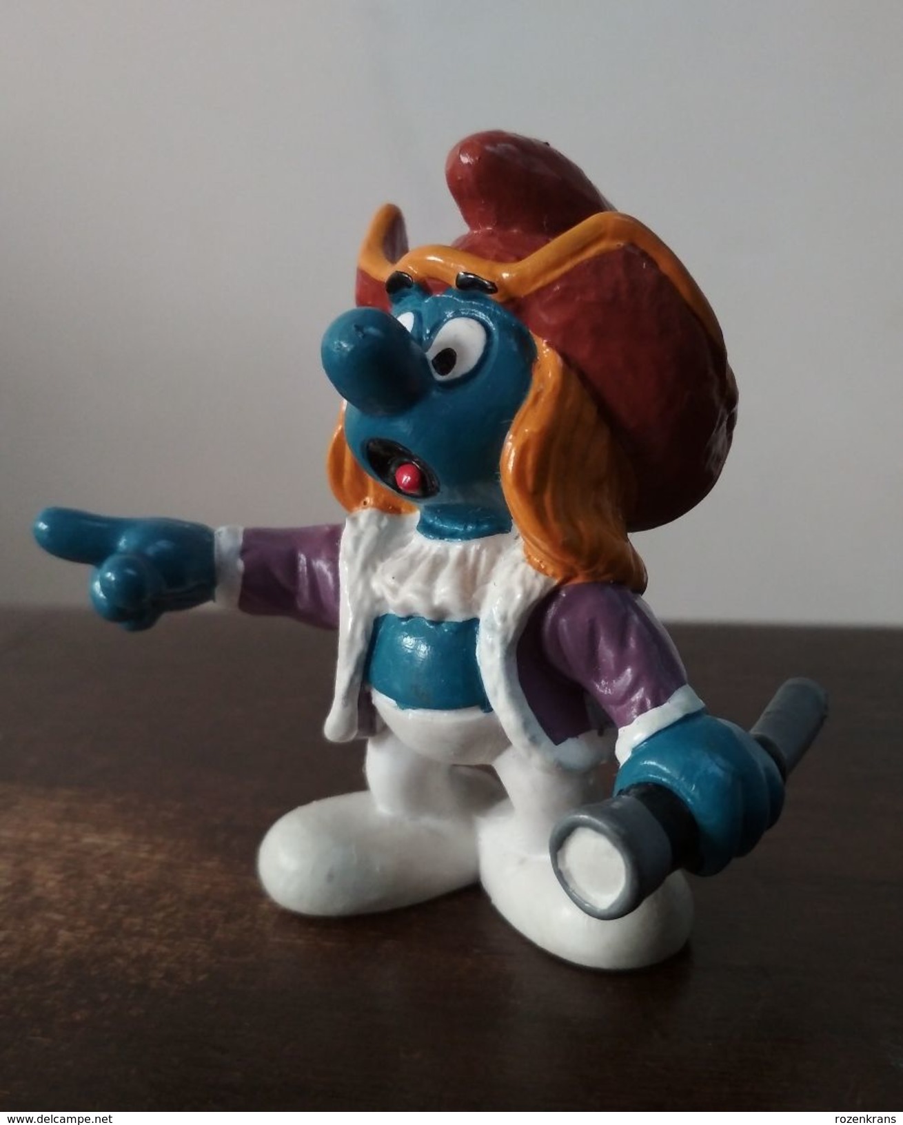 Historical Smurf Schtroumph Cristopher Columbus Christophe Colomb  Pitufo Schlumph 1984 Made In Macau Schleich PEYO - I Puffi