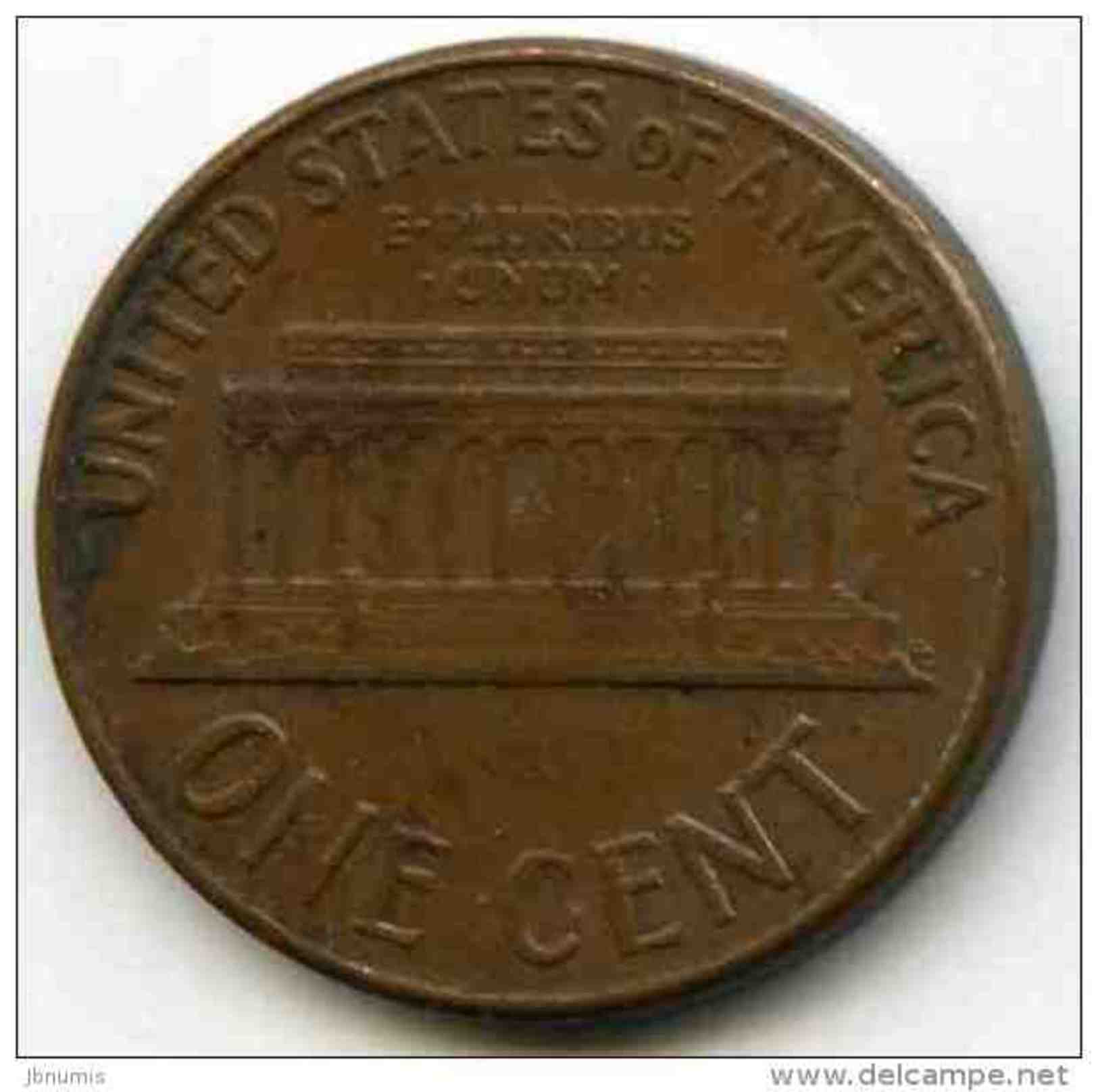 Etats-Unis USA 1 Cent 1970 KM 201 - 1959-…: Lincoln, Memorial Reverse