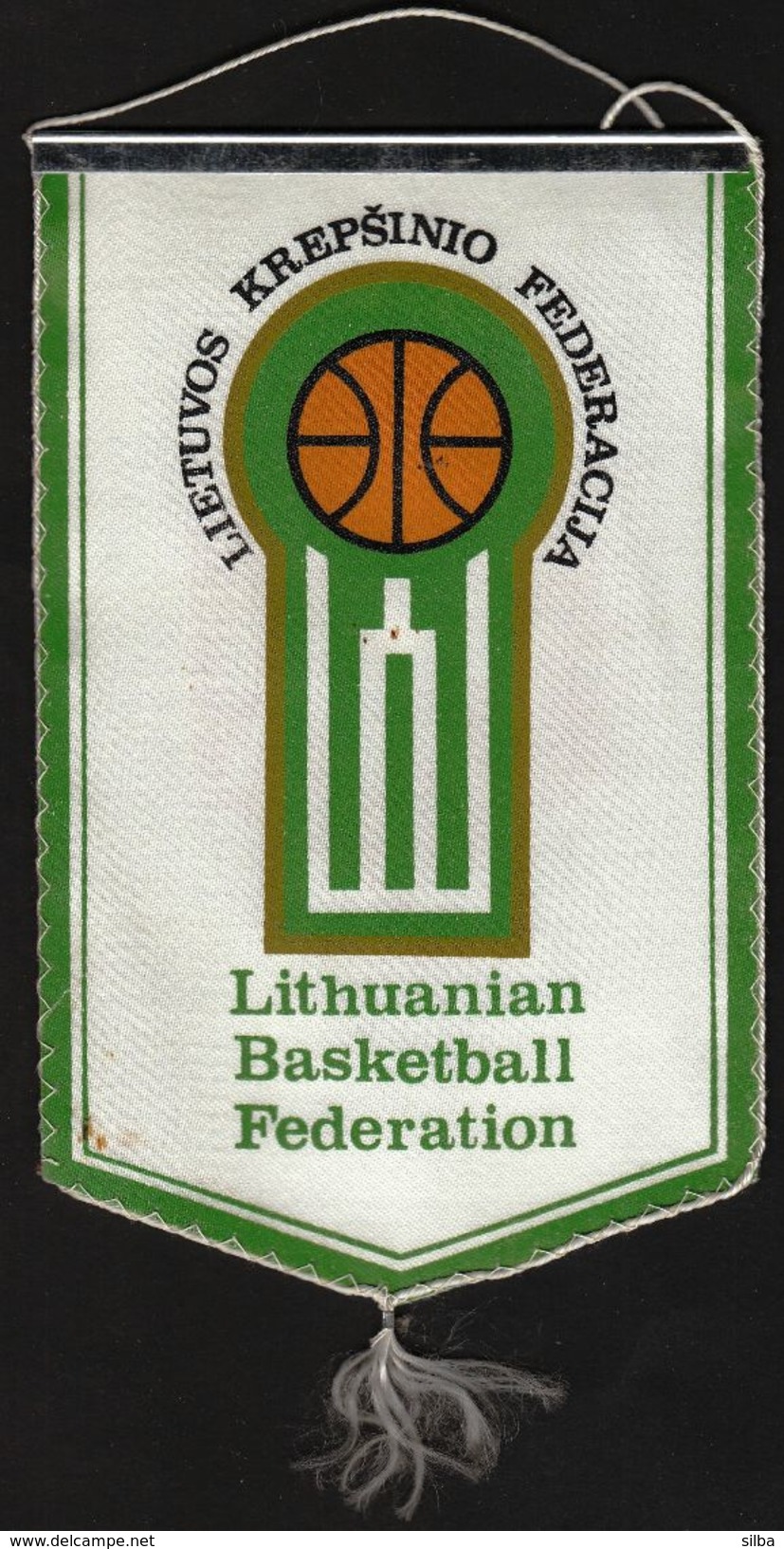 Basketball / Flag, Pennant / Lithuania / Lithuanian Basketball Federation - Abbigliamento, Souvenirs & Varie