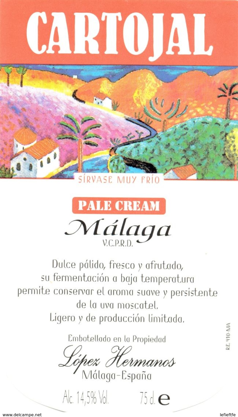 1399 - Espagne - Andalousie - Cartojal - Pale Cream - Málaga - López Hermanos - Málaga - Autres & Non Classés