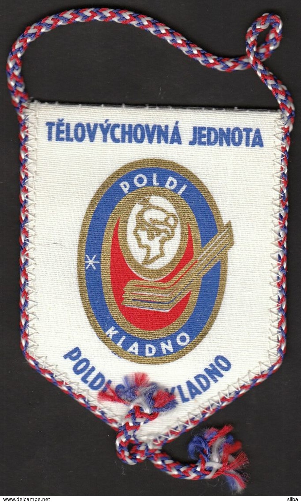 Ice Hockey / Flag, Pennant / Czech Republic / TJ Kladno - Bekleidung, Souvenirs Und Sonstige