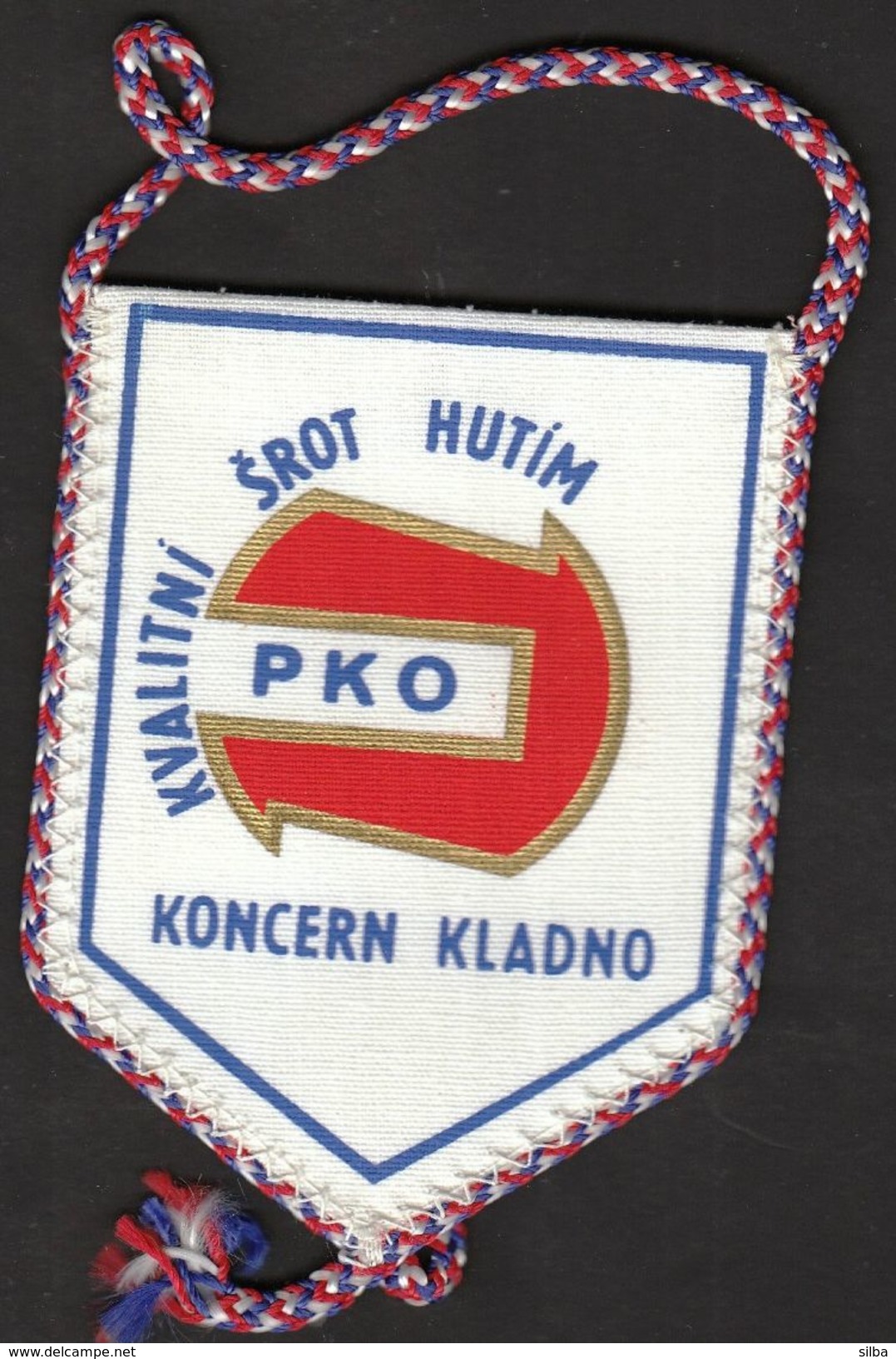 Ice Hockey / Flag, Pennant / Czech Republic / TJ Kladno - Bekleidung, Souvenirs Und Sonstige