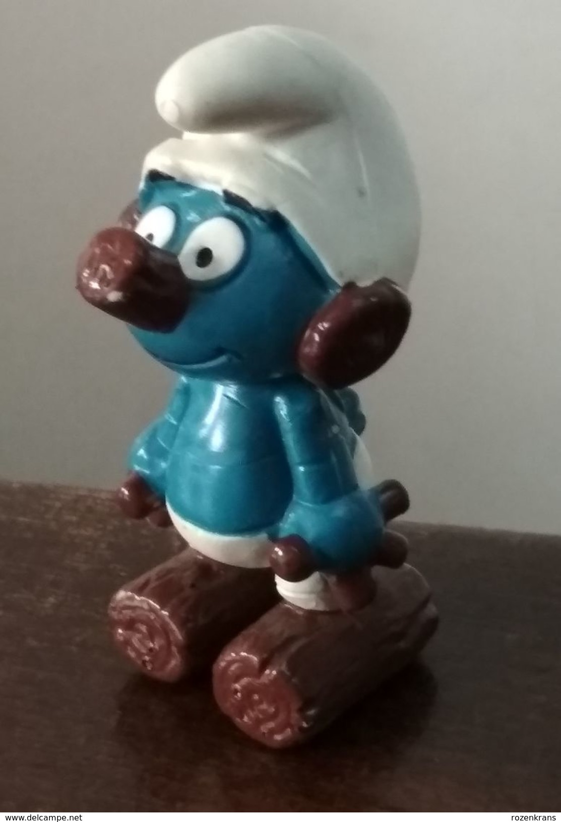 Robot Smurf / Clockwork Smurf  Pitufo Schlumph 1983 Made In HONG KONG Schleich - Smurfs