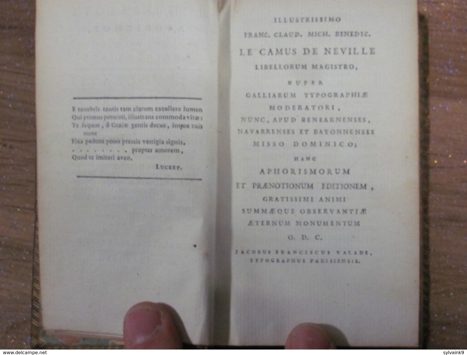 1784 Aphorismi Et Praenotionum Liber + Notae Et Emendationes In Hippocratis Aphorismos Aphorismes D Hippocrate Medecine - 1701-1800