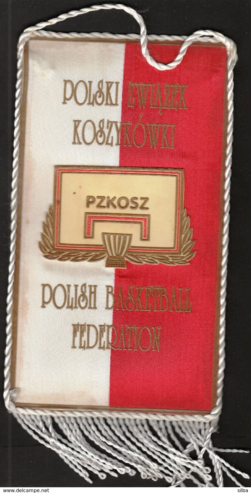 Basketball / Flag, Pennant / Poland / Polish Basketball Federation - Habillement, Souvenirs & Autres