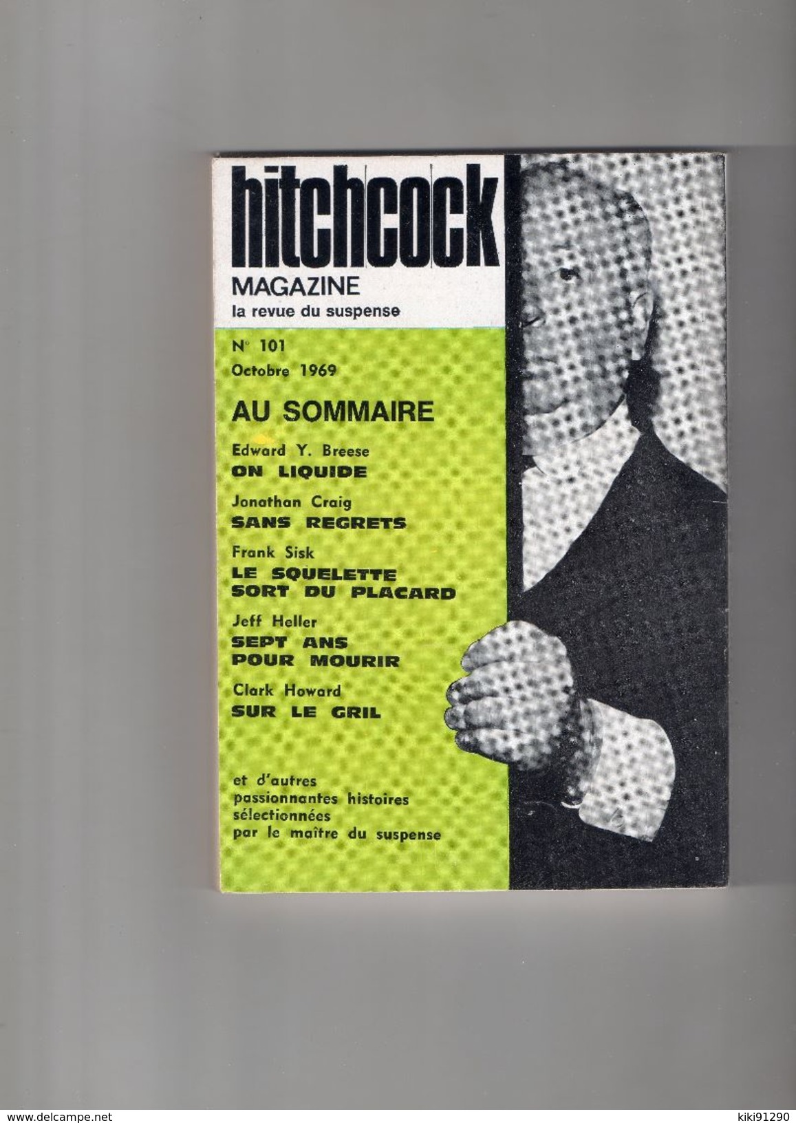 ""  HITCHCOCK  MAGAZINE  ""   N°  101  --   OCTOBRE  1969  --  EDITION  OPTA  --  ........ - Opta - Hitchcock Magazine