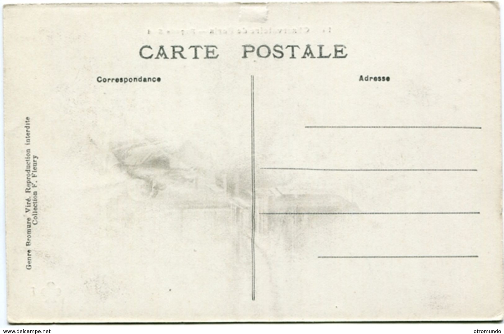 Postale Fleury Observatoire De Paris Facede Sud Francia Zeppelin - Aéroports De Paris