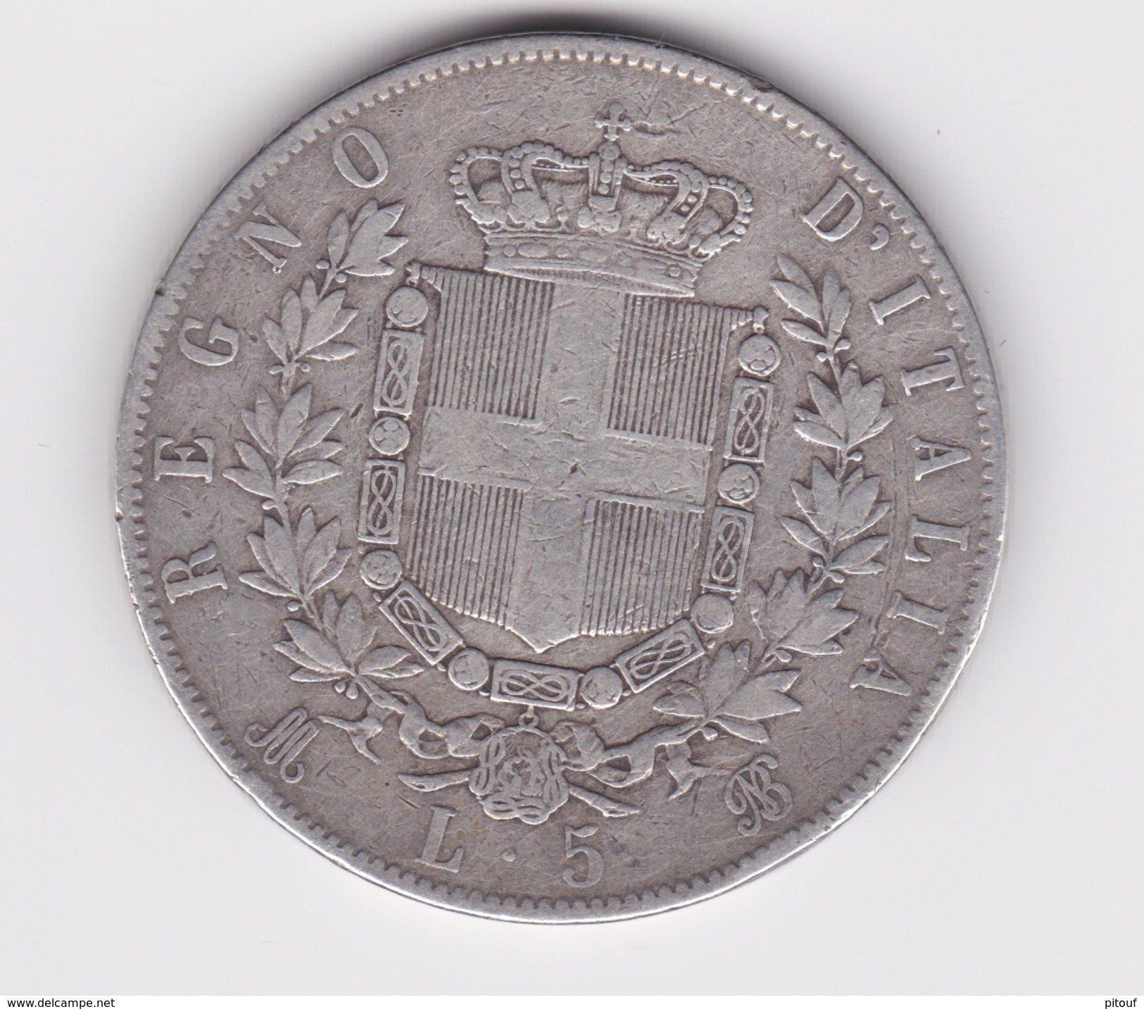 Belle 5 Lires 1871  BN  TB/TTB - 1861-1878 : Victor Emmanuel II