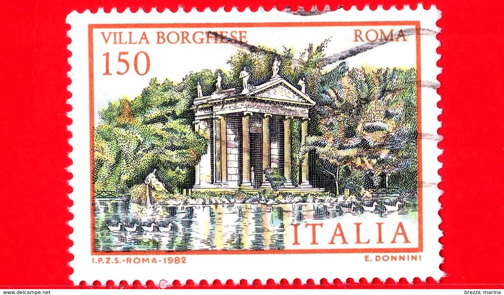 ITALIA - Usato - 1982 - Ville - 3ª Emissione - 150 L. - Villa Borghese, A Roma - 1981-90: Used