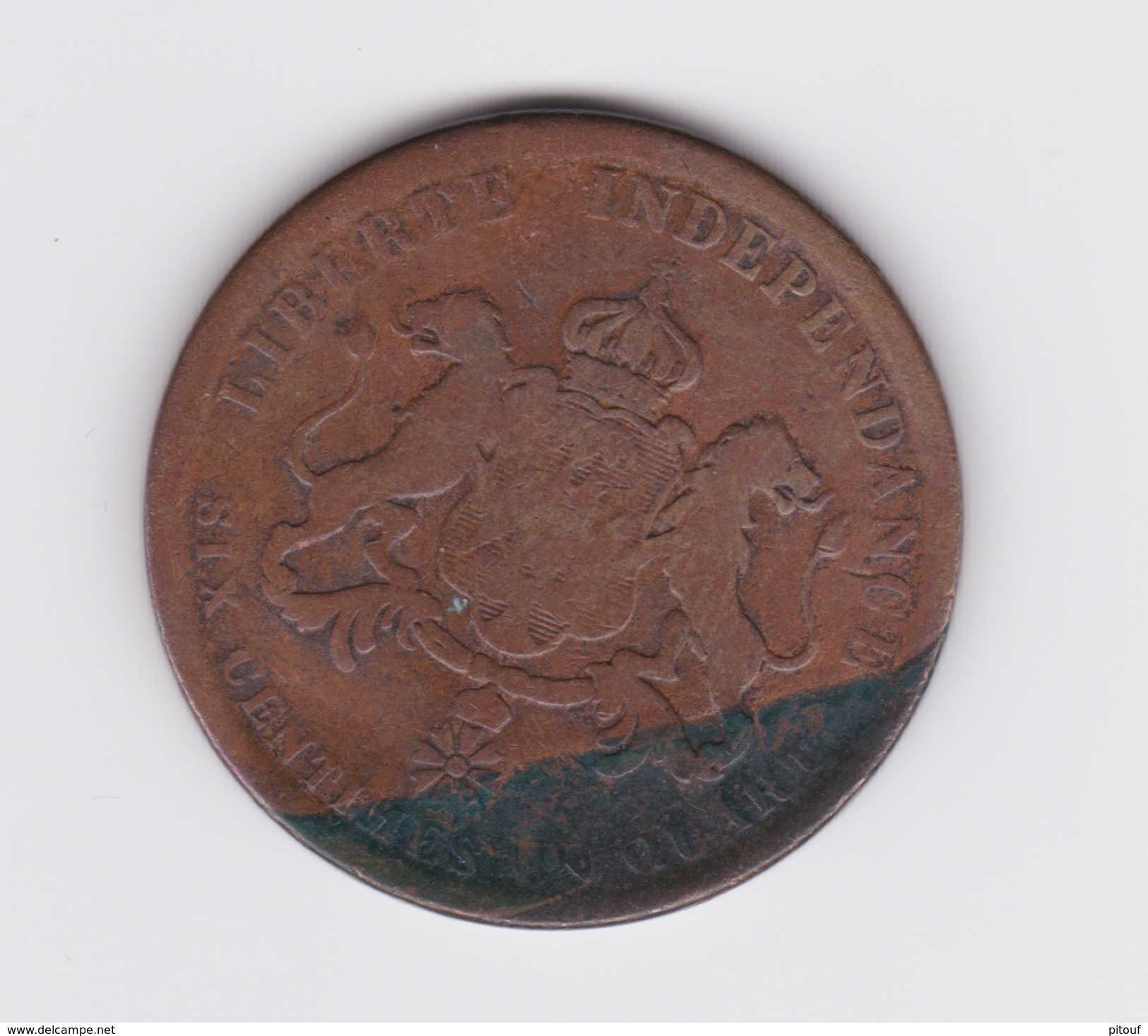 6 Centimes 1/4 1850 Faustin 1er Haiti  TB - Haïti