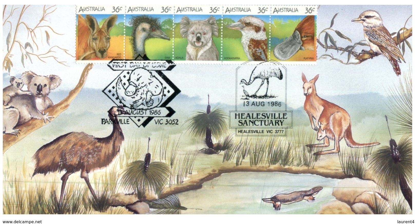 (625) Australia - Early Edition Maxicard - Native Fauna (2 Cards - 1 No Stamps) - Cartoline Maximum