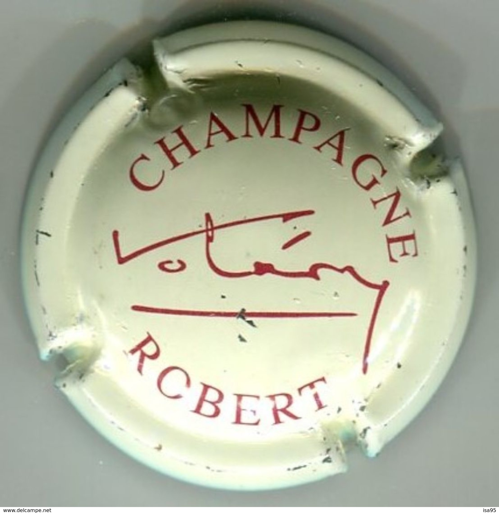 CAPSULE-CHAMPAGNE ROBERT N°05 Crème Pâle & Bordeaux - Autres & Non Classés