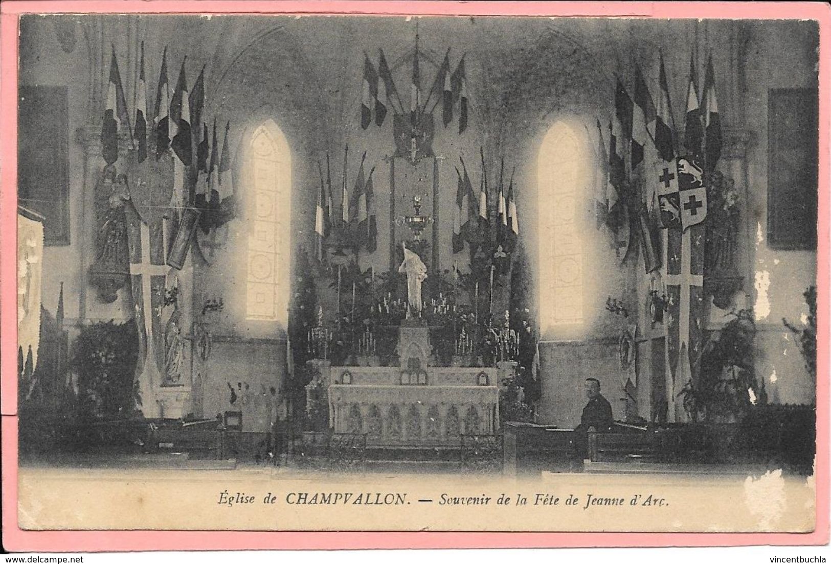 Eglise De Champvallon - Souvenir De La Fète De Jeanne D'Arc - Autres & Non Classés