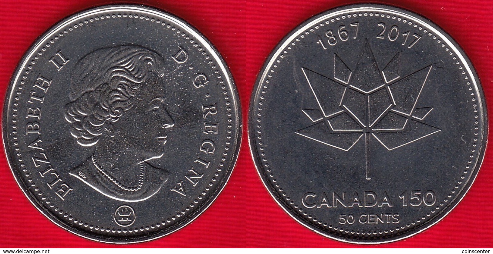 Canada 50 Cents 2017 "Canada 150 Logo" UNC - Canada