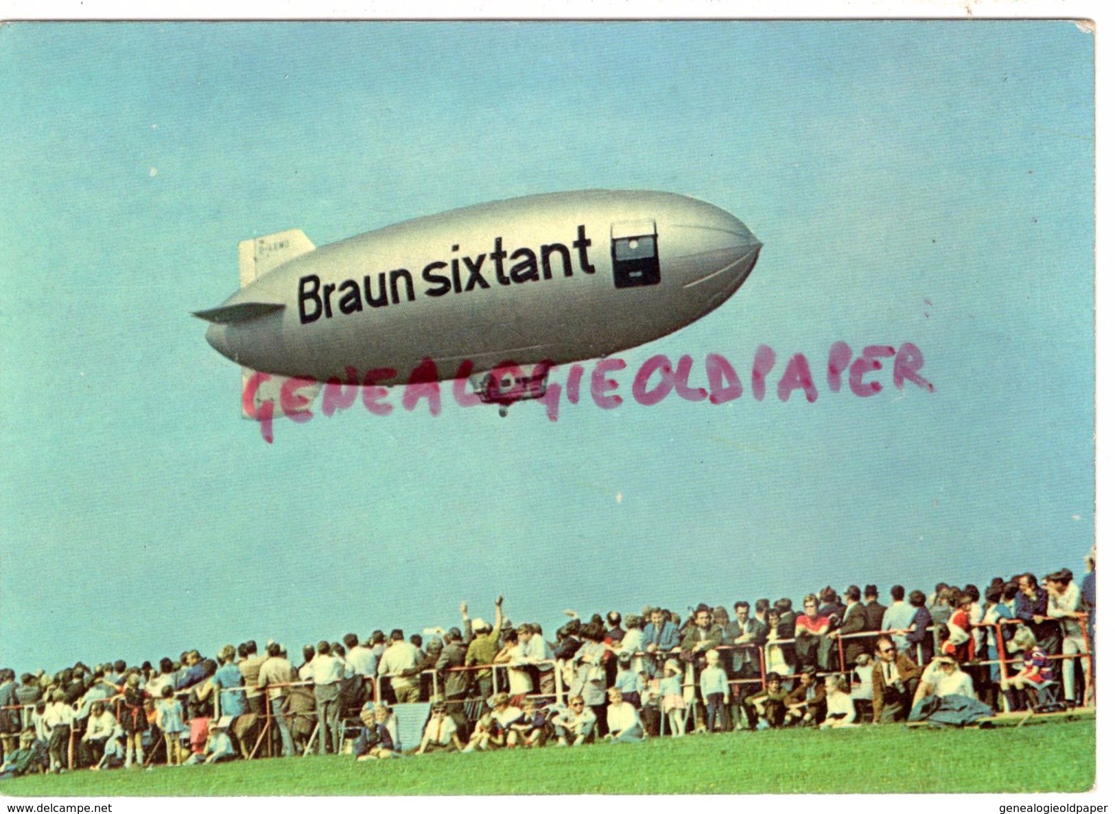 AVIATION- DIRIGEABLE BRAUN SIXTANT - UTILISANT DE L' HELIUM ININFLAMMABLE ET NON DE L' HYDROGENE BALLON - Luchtschepen