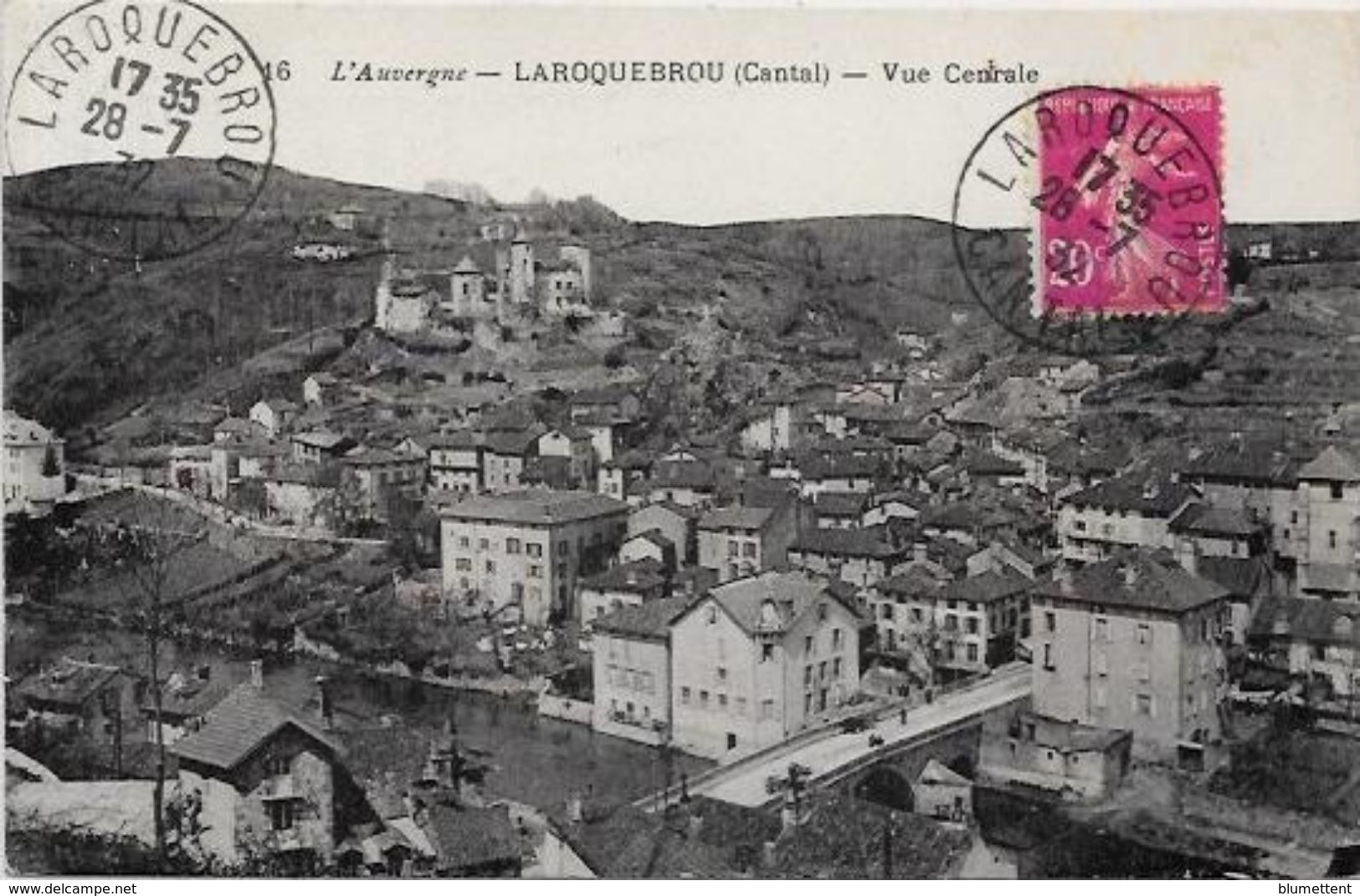 CPA Cantal Auvergne Circulé Laroquebrou - Andere & Zonder Classificatie