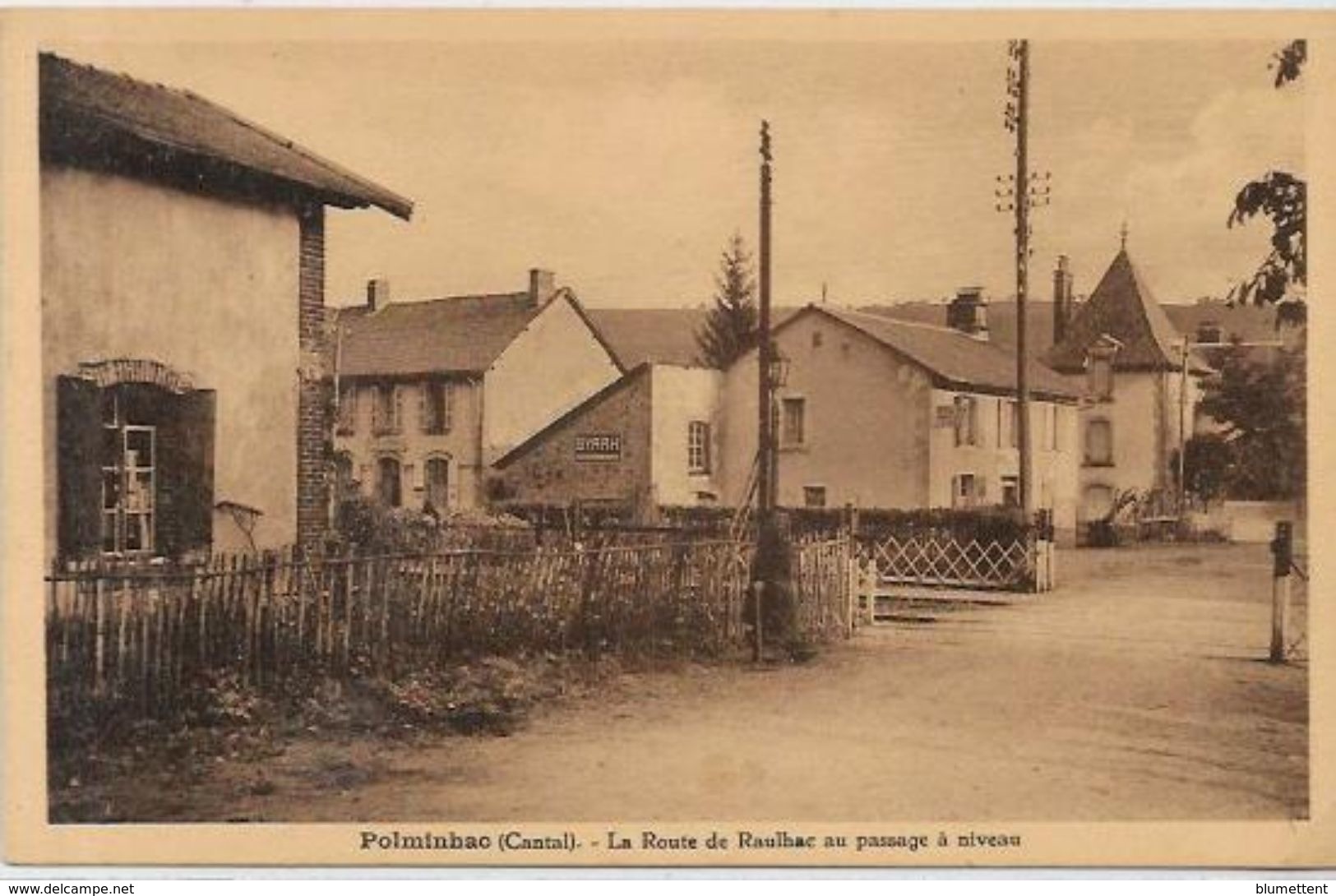 CPA Cantal Auvergne Non Circulé Polminhac Passage à Niveau - Other & Unclassified