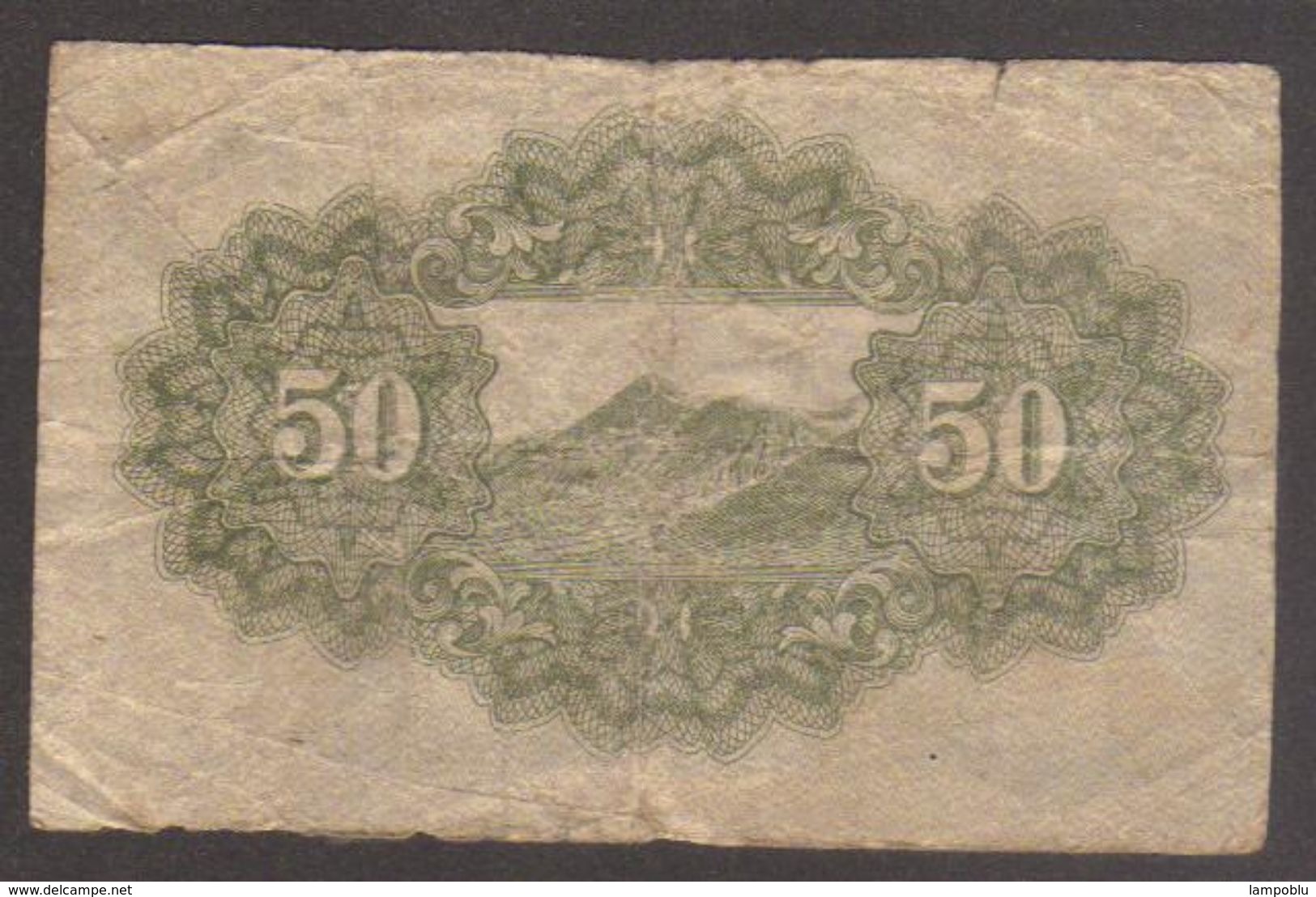 Banconota 50 SEN - Periodo 1942/44 - Circolata Con Molta Usura_W - Giappone