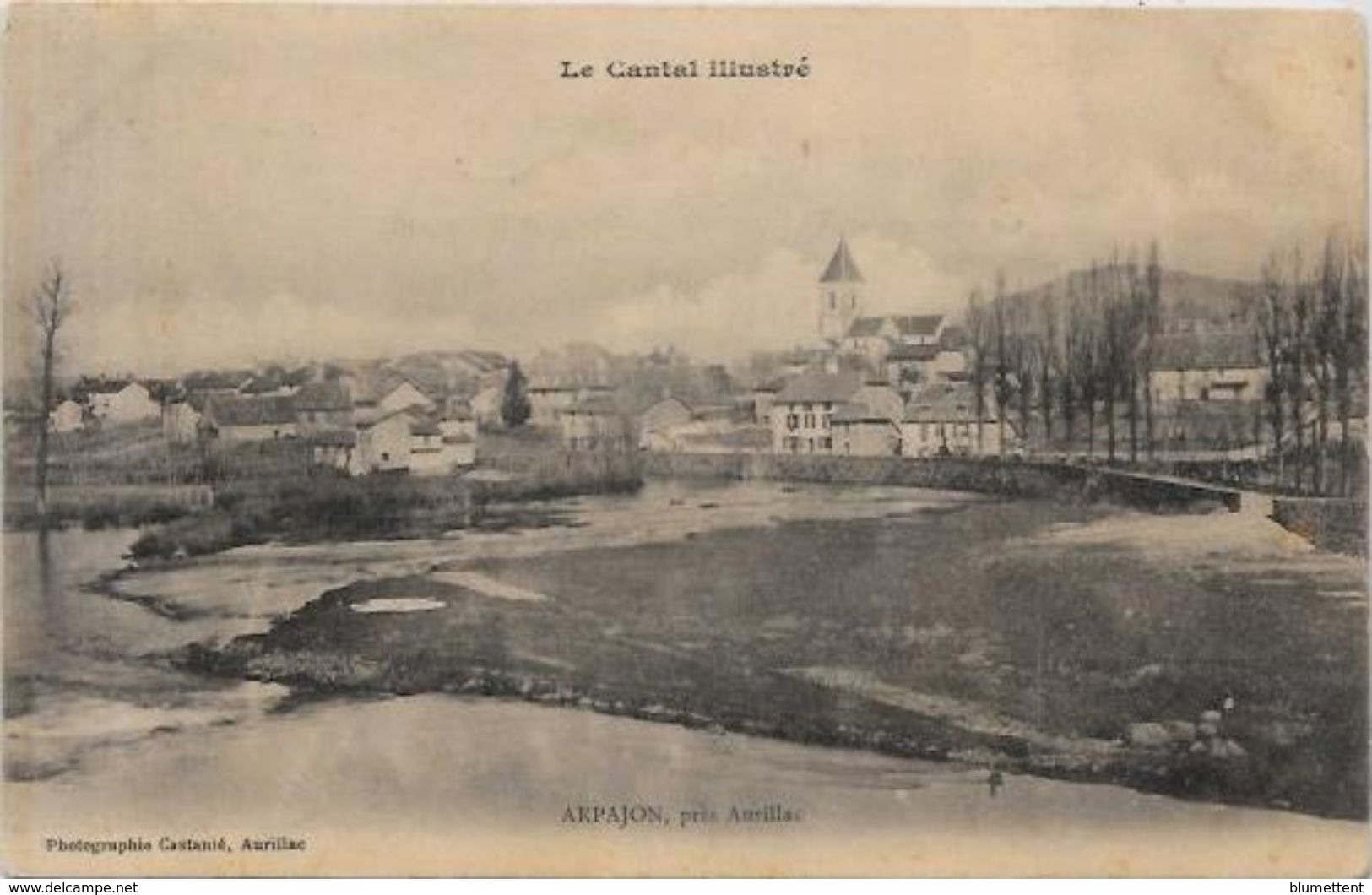 CPA Cantal Auvergne écrite Arpajon - Autres & Non Classés