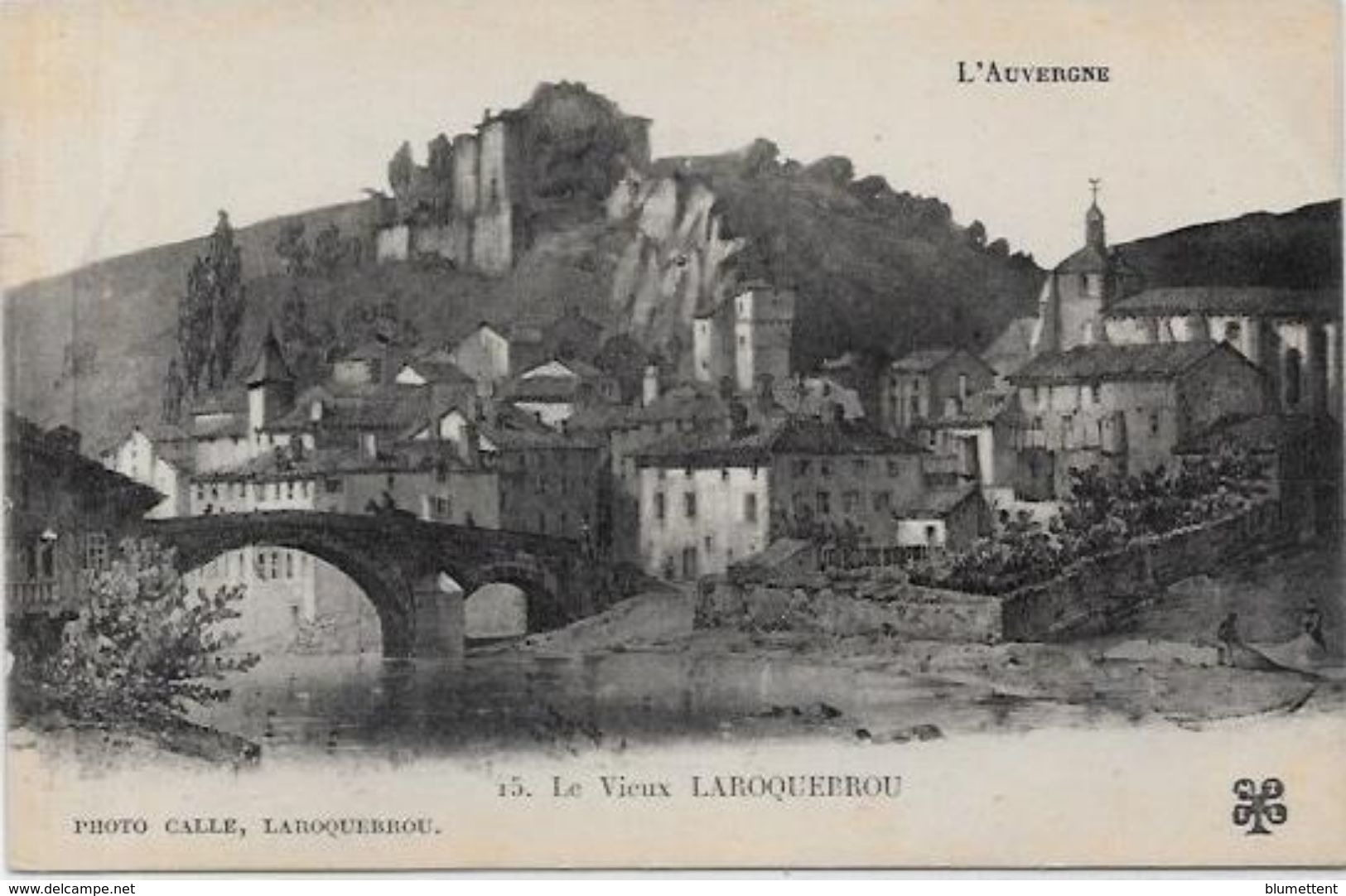 CPA Cantal Auvergne écrite Laroquebrou - Andere & Zonder Classificatie