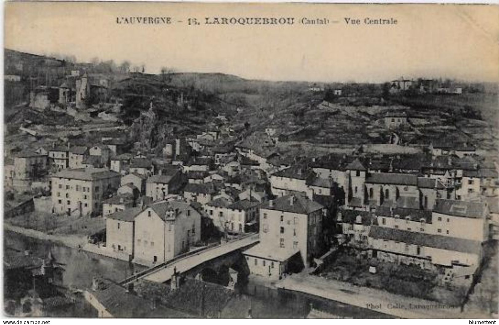 CPA Cantal Auvergne écrite Laroquebrou - Andere & Zonder Classificatie