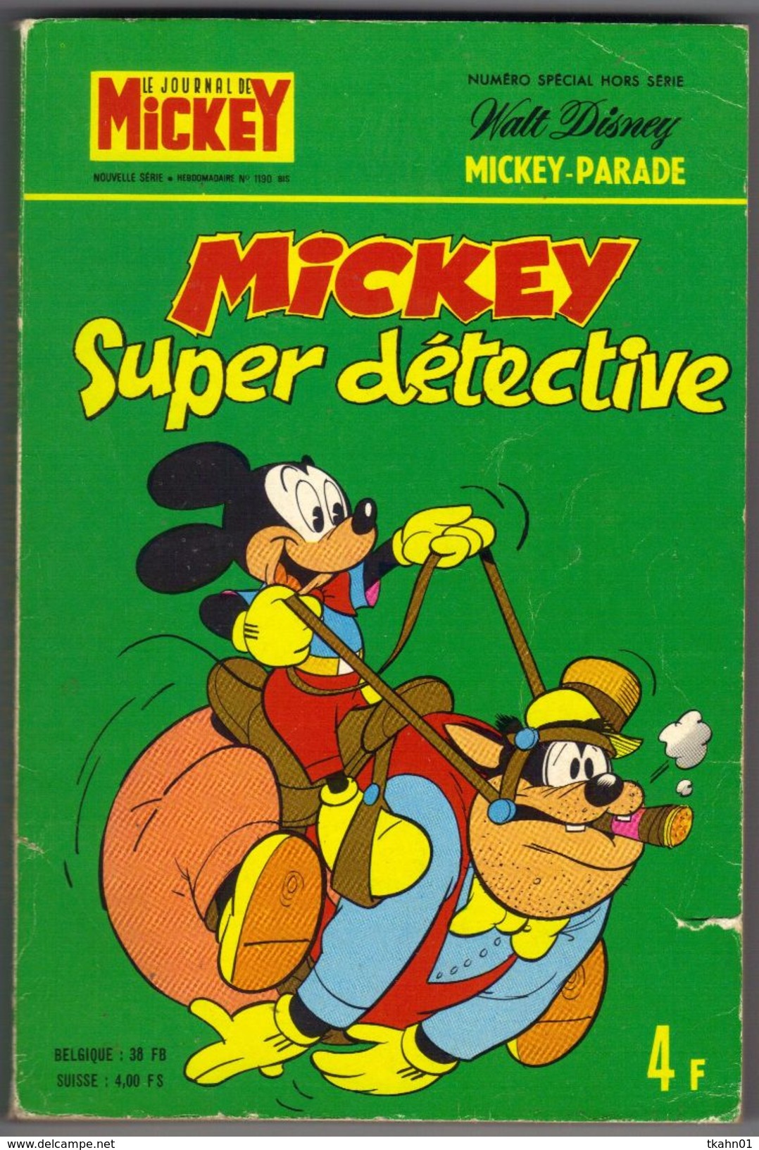 MICKEY-PARADE N° 1190-BIS  "  MICKEY SUPER DETECTIVE " - Mickey Parade
