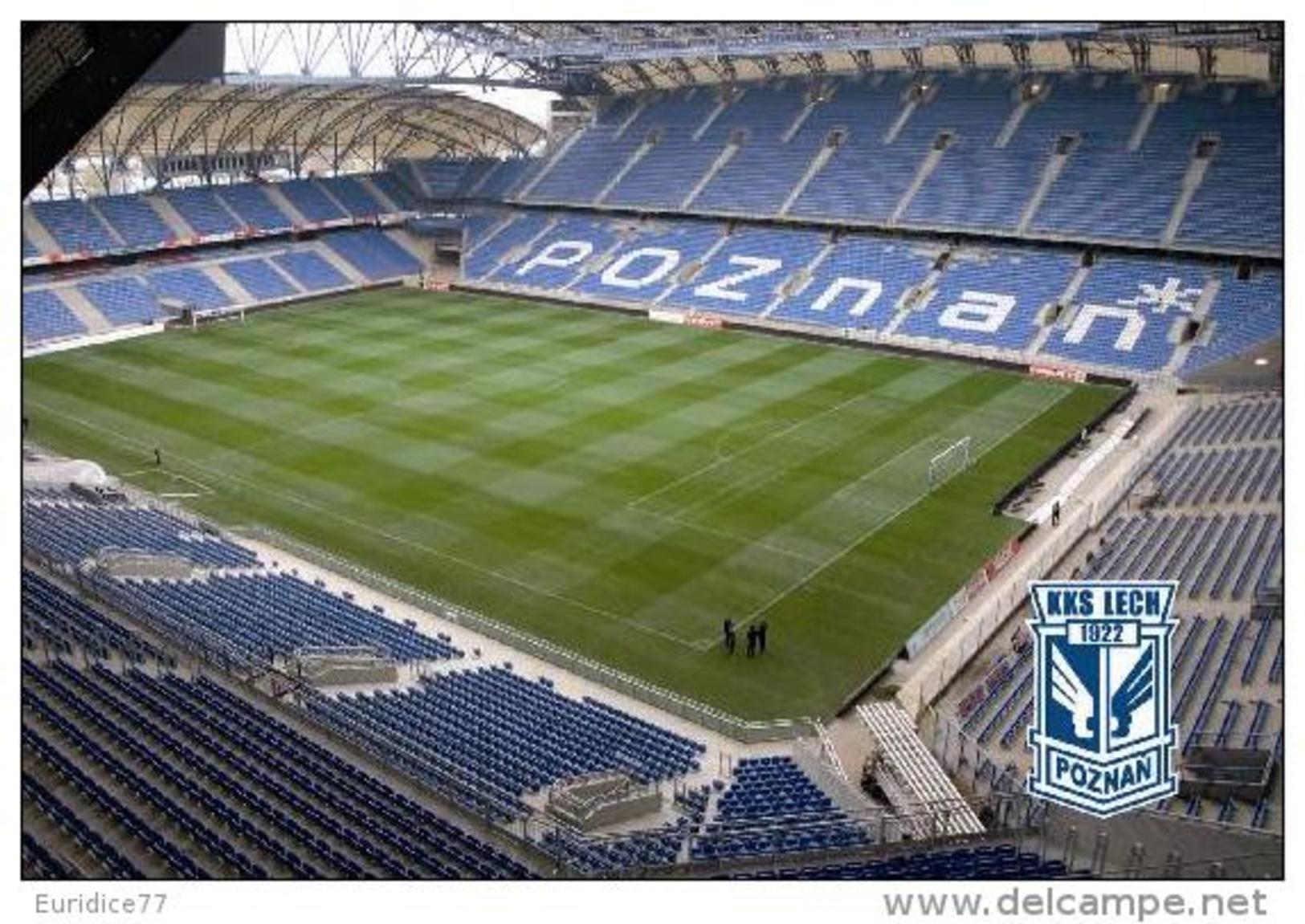 Stadium Municipal Of Poznan (Lech Poznan,Poland) Postcard - Size: 15x10 Cm. Aprox - Football