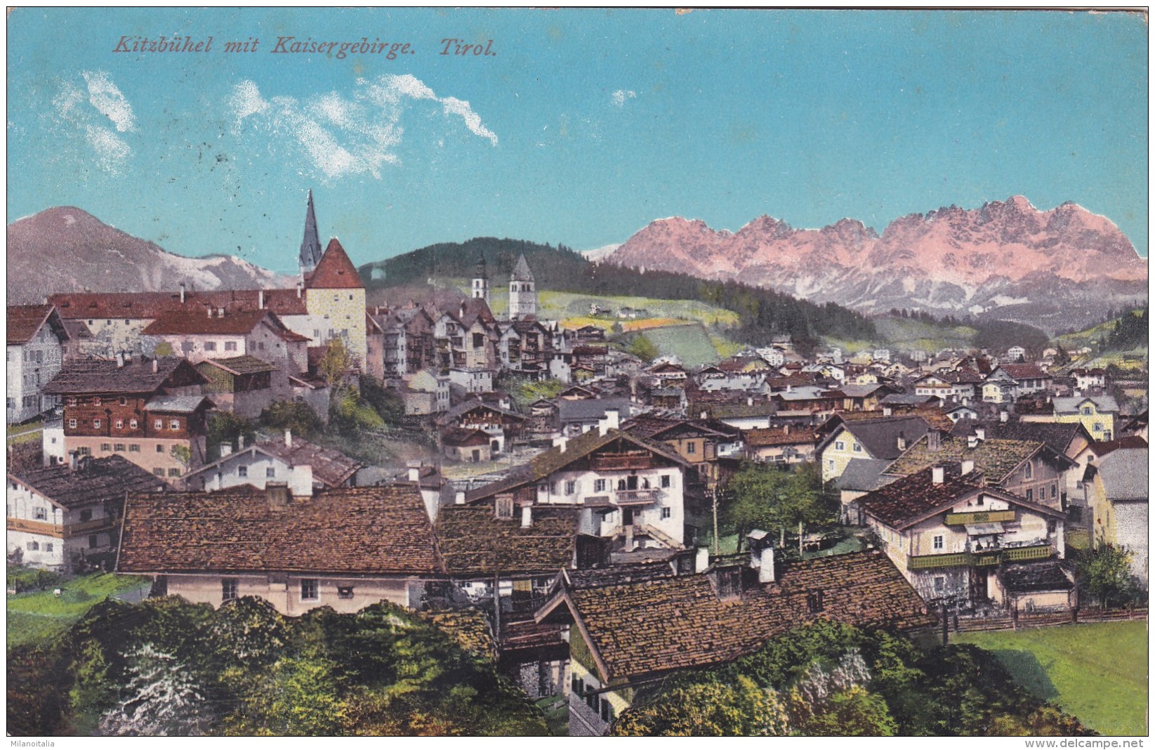 Kitzbühel Mit Kaisergebirge, Tirol (10770) * 21. V. 1911 - Kitzbühel